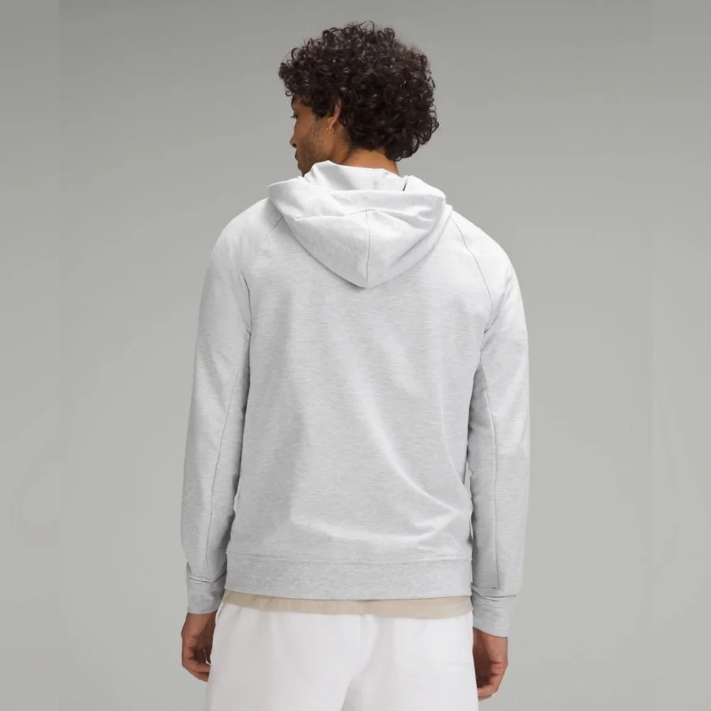 lululemon athletica Light Gray Performance Jacket with Beige Tee